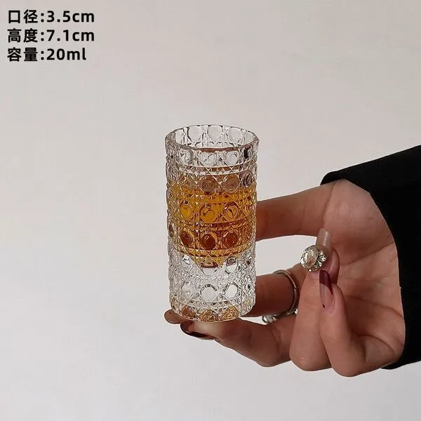 Gem pattern white wine glass [1 piece]
