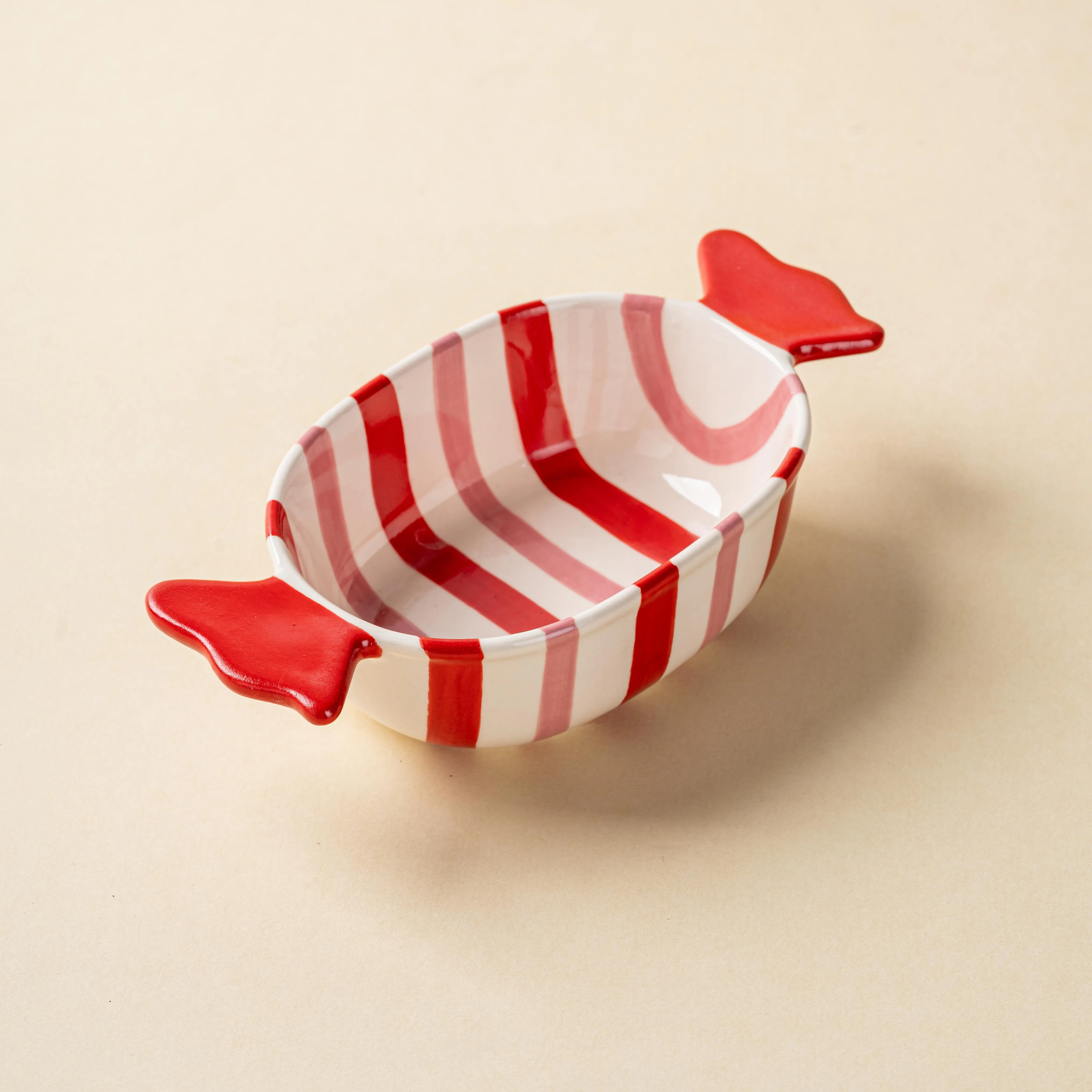 10 inch Creative Candy-Shaped Double-Eared Ceramic Baking Dish